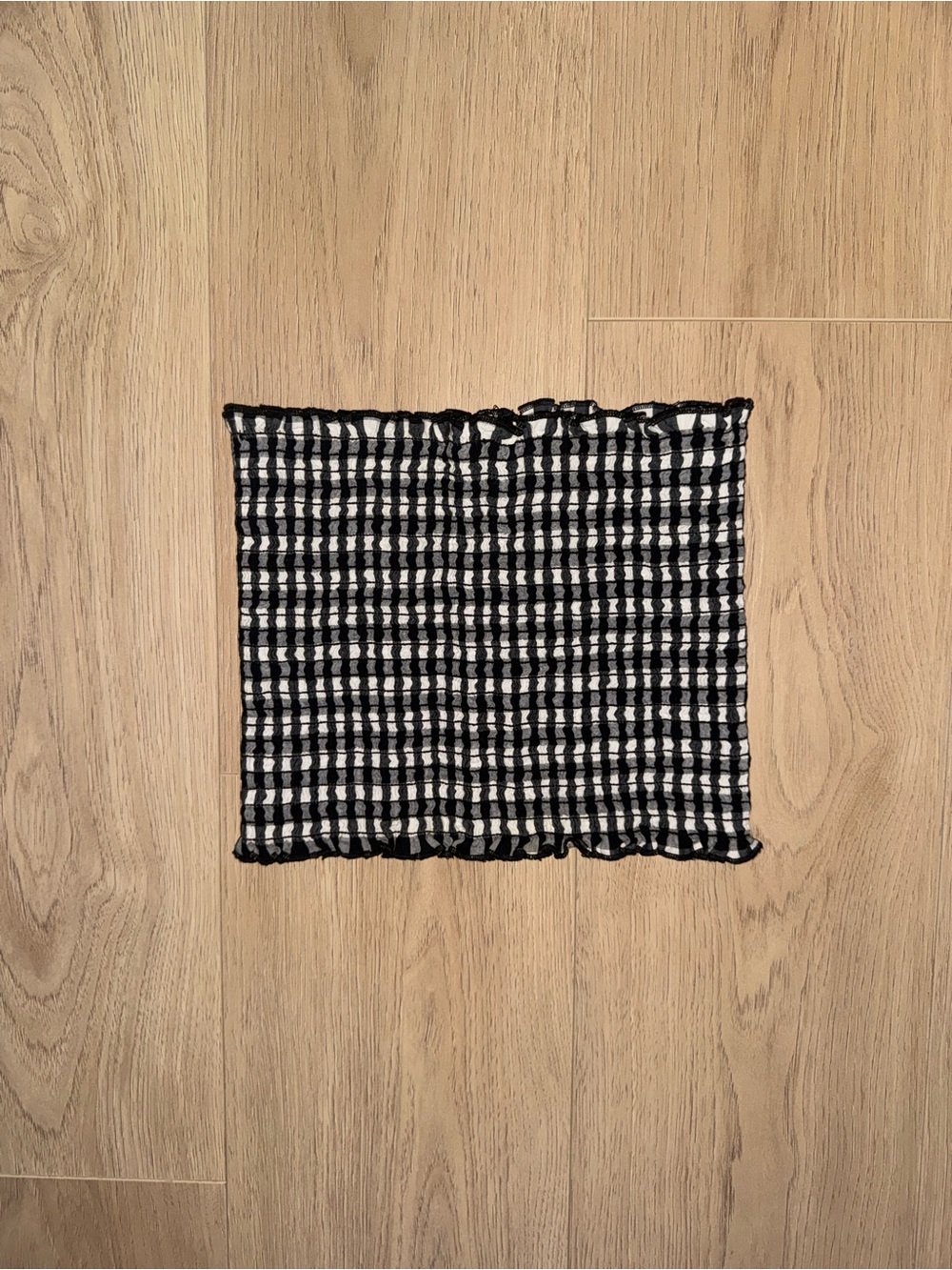 Brandy Melville Gingham Smocked Tube Top